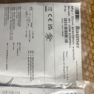 Baumer堡盟微动开关e75P80