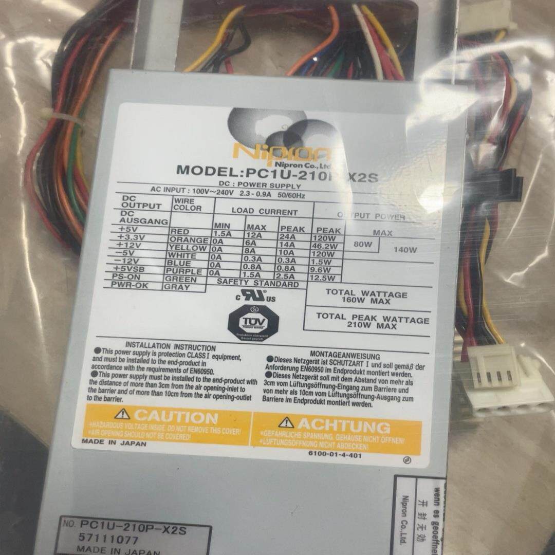 （设备配件）Nipron PC1U-210P-X2S 工业电源 99新