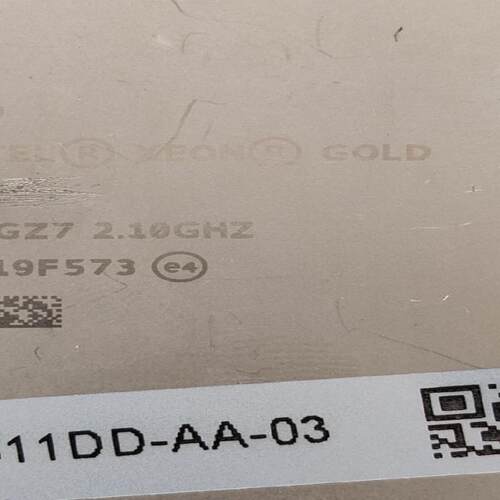 出5颗英特尔CPU   5218R-等级含E，无法正常使用，