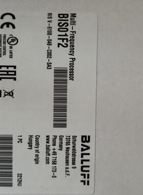 BALLUFF巴鲁夫BIS01F2 BIS V-6108-0