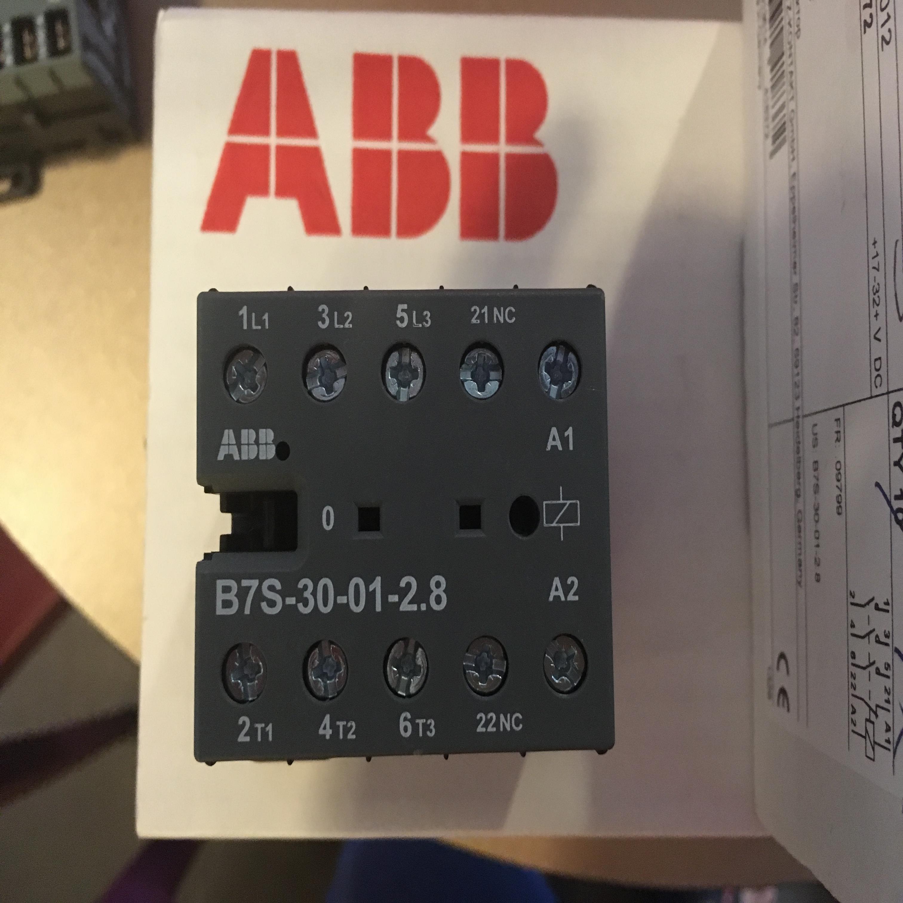 进口ABB微型接触器 B7S-30-01-2.8*17-32V DC议价