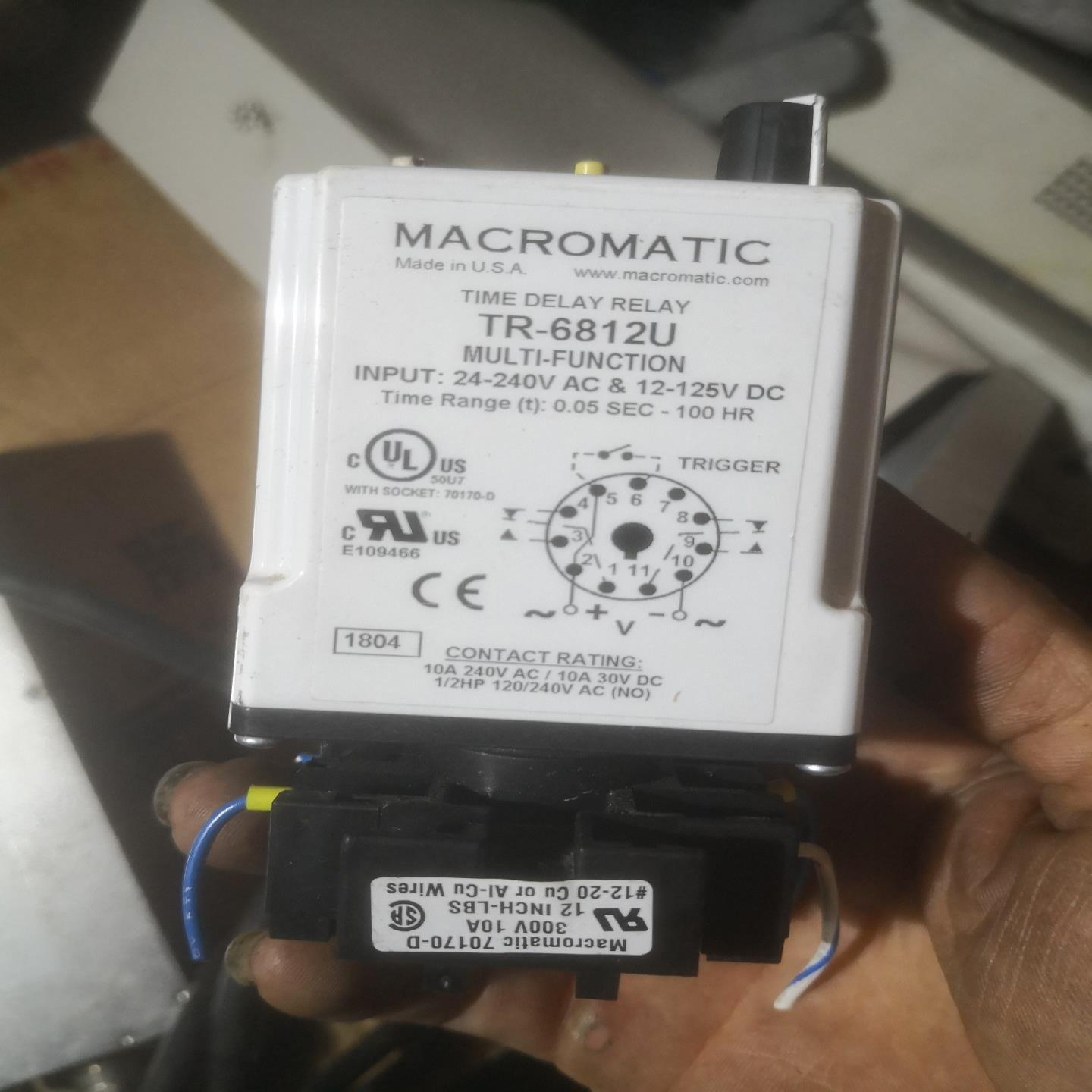[德峰]九新 美国Macromatic继电器，相序保护器，时间继电器