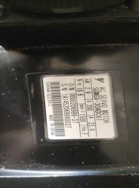 （设备配件）安川伺服电机2.9千瓦SGMGV-30ADC61成色漂亮