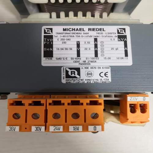 德国MICHAEL  RIEDEL变压器  E   250-