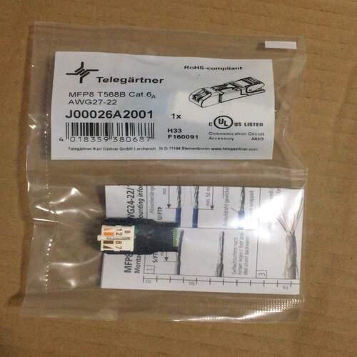 全新原装Telegartner MFP8 T568B Cat