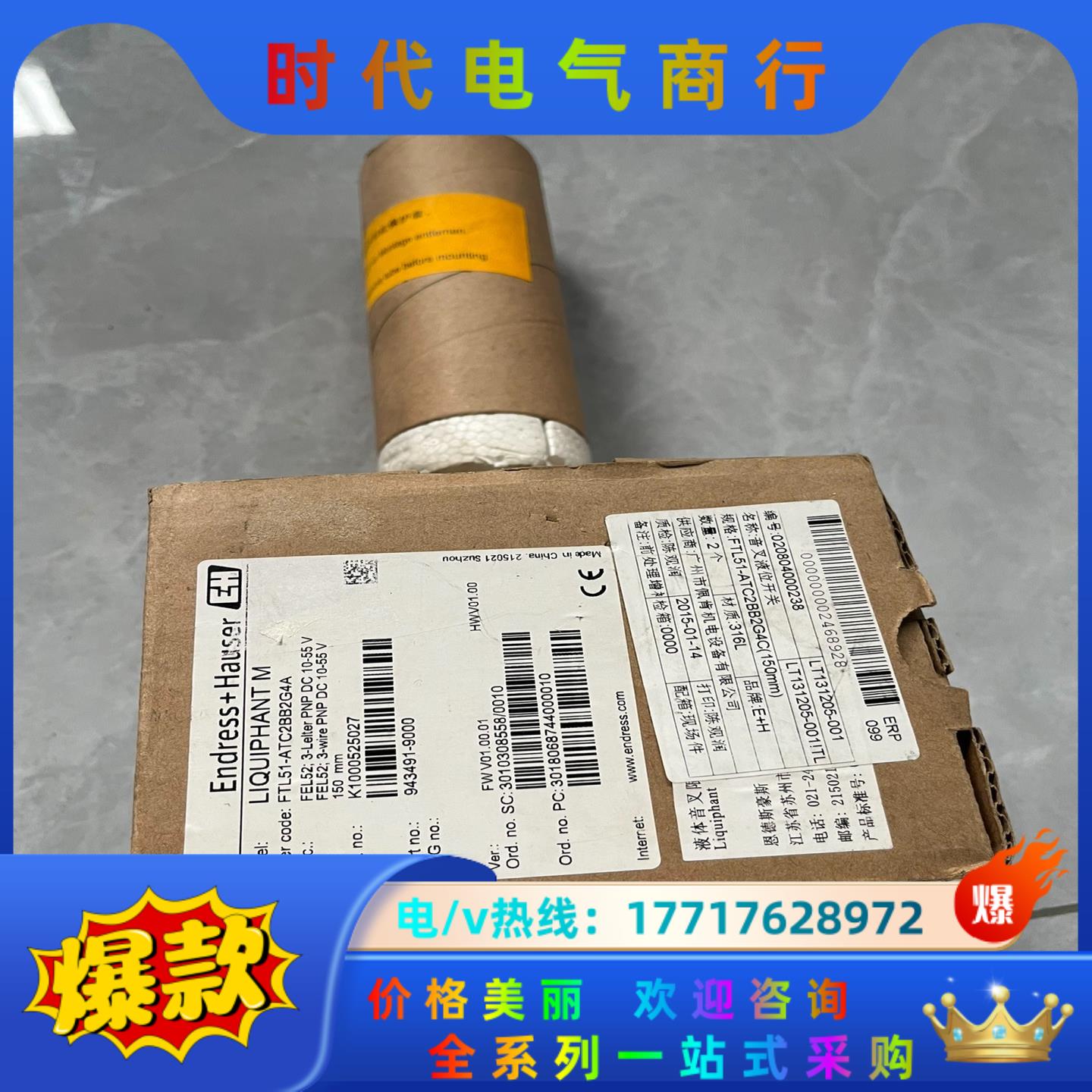 全新原装正品E+H 音叉液位开关传感器 FTL51-ATC2议价