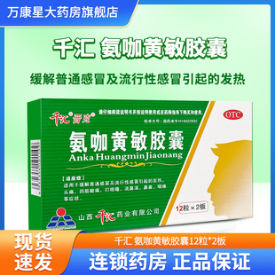 晋克 氨咖黄敏胶囊24粒/盒 流行性感冒引起的发热头痛四肢酸痛