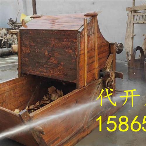 新款民俗收藏旧打谷打稻脱皮老农具生态园博物馆影视道具摆件