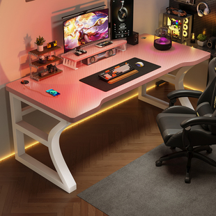 电脑桌台式 家用卧室简易学习书桌出租屋工作台办公桌游戏电竞桌子