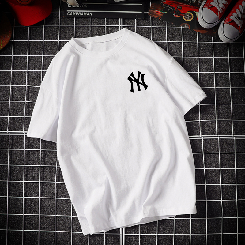 夏季纯棉宽松短袖男士