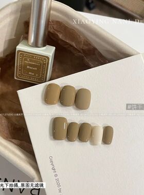 10ml瓶装-饼干纯色甲油胶美甲黄色系实色显白指甲光疗胶