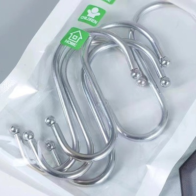 4个装不锈钢挂钩s型钩子腊肉吊钩