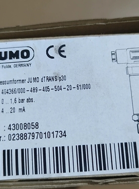 德国JUMO久茂 dTRANS p30 正 ~议价