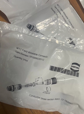 浩亭M12 Field Wireable Connector ~议价