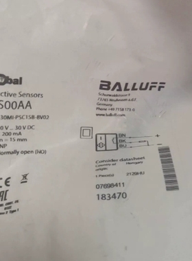 #光电开关 巴鲁夫BES00AA接近开关BES M30MI- ~议价