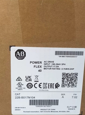 AB罗克韦尔变频器 22B-B017N104 ~议价