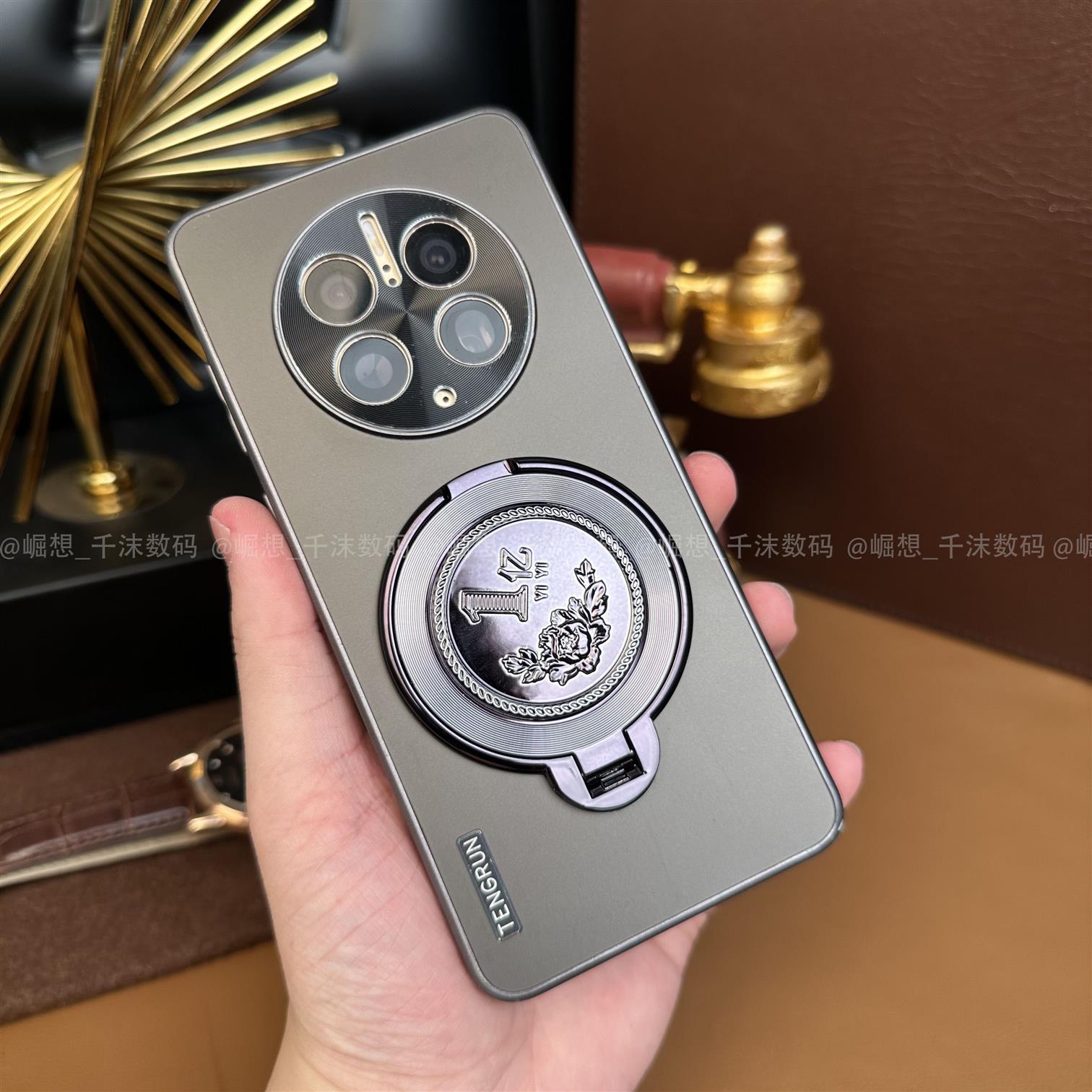 【一亿旋转支架】适用华为Mate50Pro手机壳mate40新款2025网红爆款防摔散热保护套60pro高级感小众不撞款外壳
