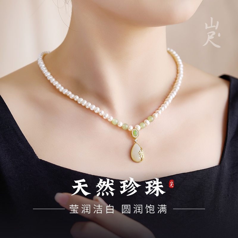 妈妈珍珠项链天然淡水强