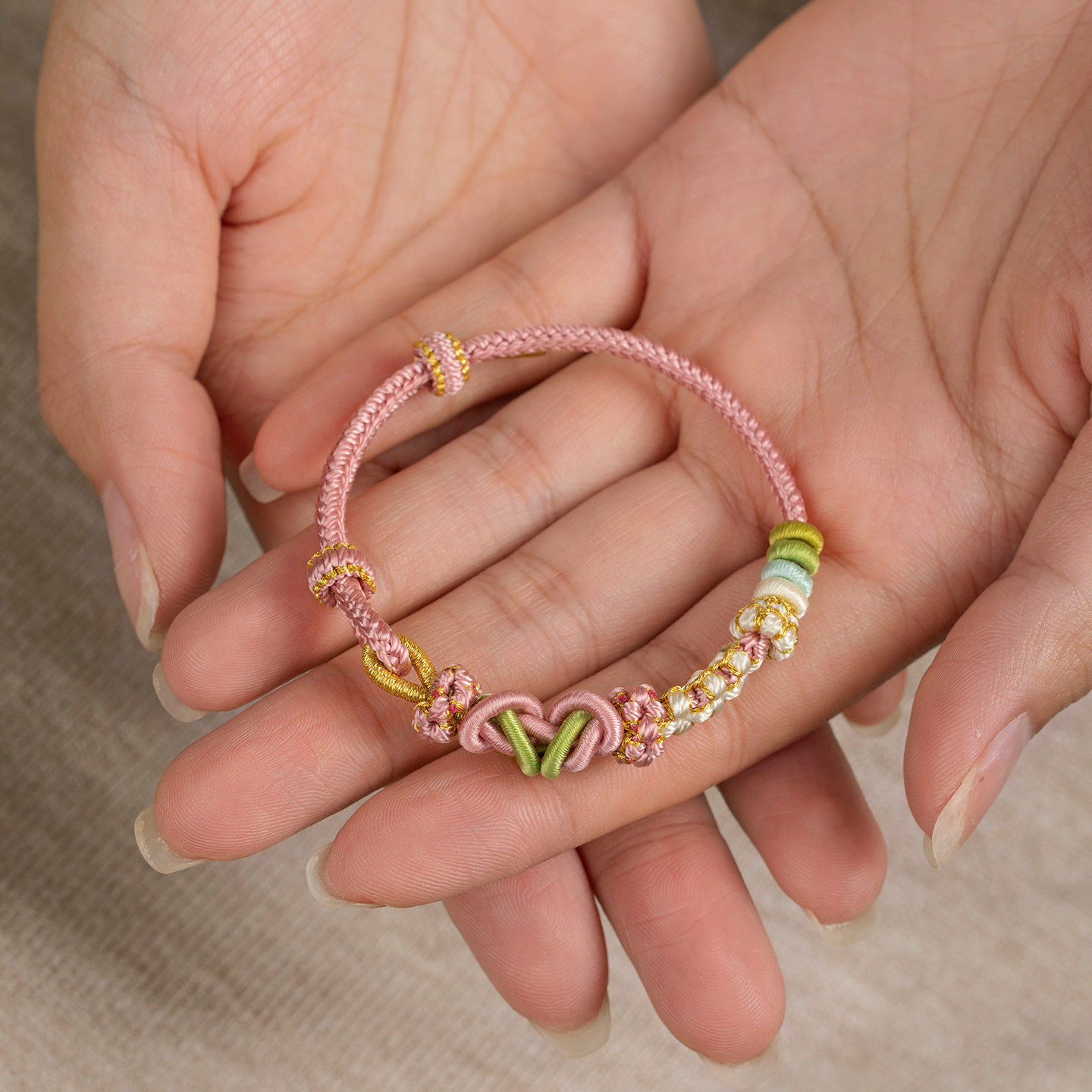 新品金蝶结手链绳百搭diy穿珠黄金绳手工编织桃花气质手绳可调节,饰品/流行首饰/时尚饰品新,手链,淘宝优惠券,粉丝福利购,淘宝优惠卷