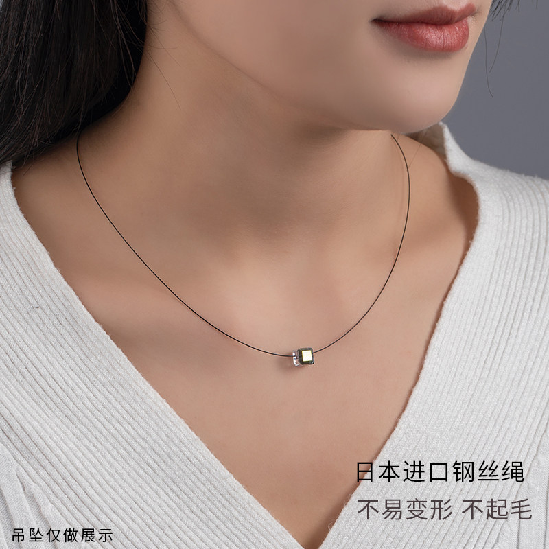 超细孔单珠项链绳手链925