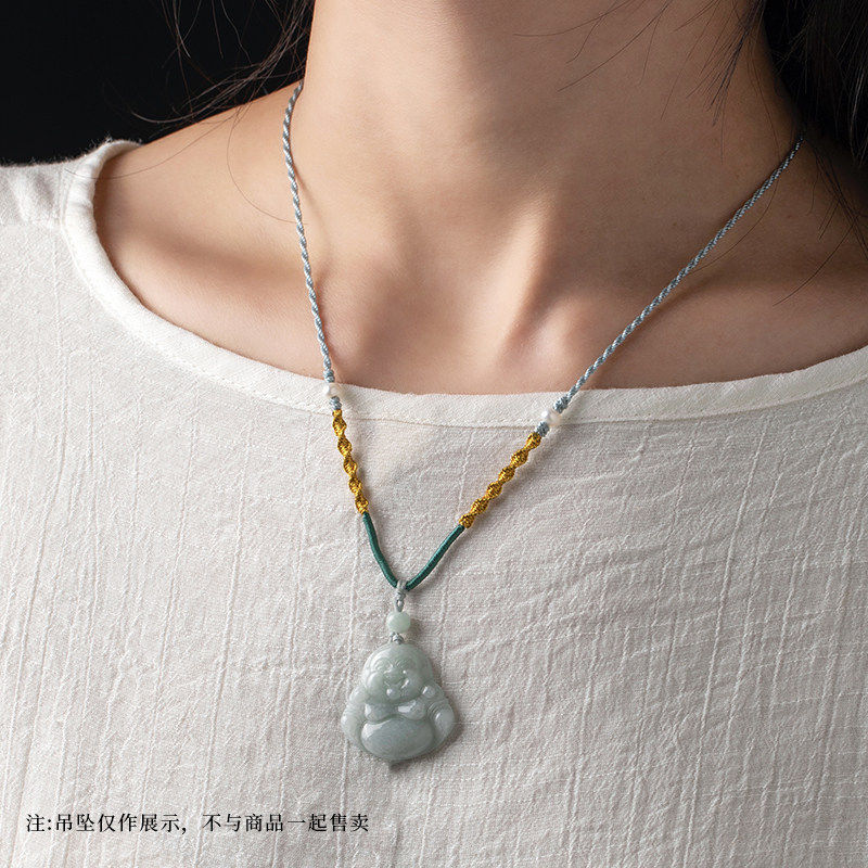 翡翠玉坠绳珍珠绳子超细款锁骨绳