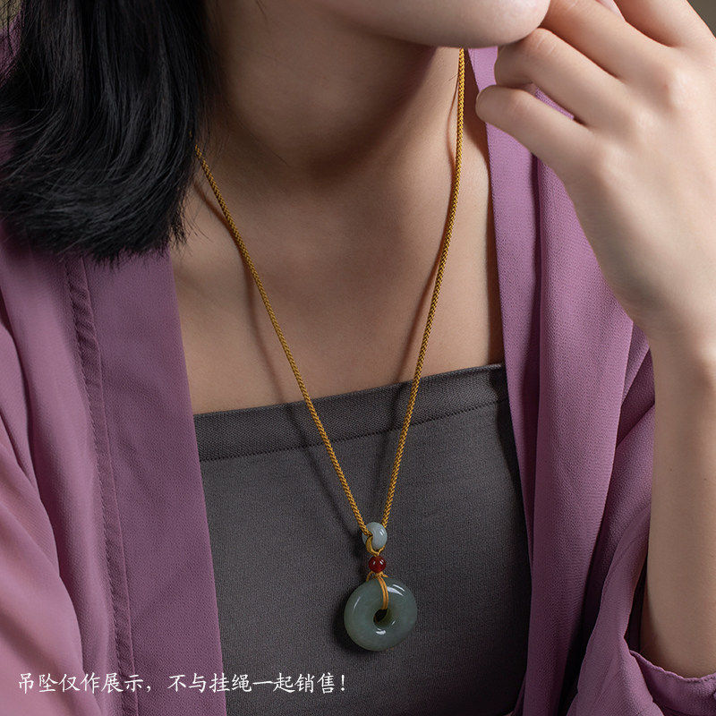 手工编织吊坠绳玉坠平安扣高档挂脖绳配黄金玉石八宝盘项链绳男款,饰品/流行首饰/时尚饰品新,绳,淘宝优惠券,粉丝福利购,淘宝优惠卷