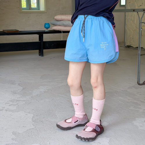 【21号限时75折上新】女童夏季儿童轻薄速干撞色户外短裤26C021
