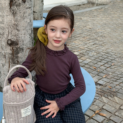 女童秋冬新款精棉打底衫