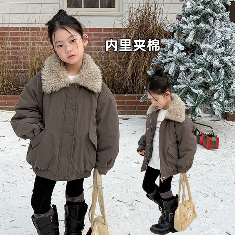 Yumi妈女童韩范棉衣外套保暖棉袄儿童冬季毛毛翻领棉服上衣25K022,童装/婴儿装/亲子装,普通外套,淘宝优惠券,粉丝福利购,淘宝优惠卷