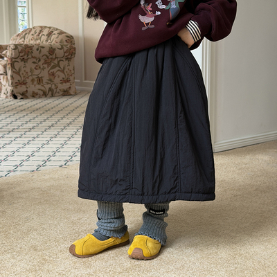 Yumi妈儿童夹棉保暖半身裙