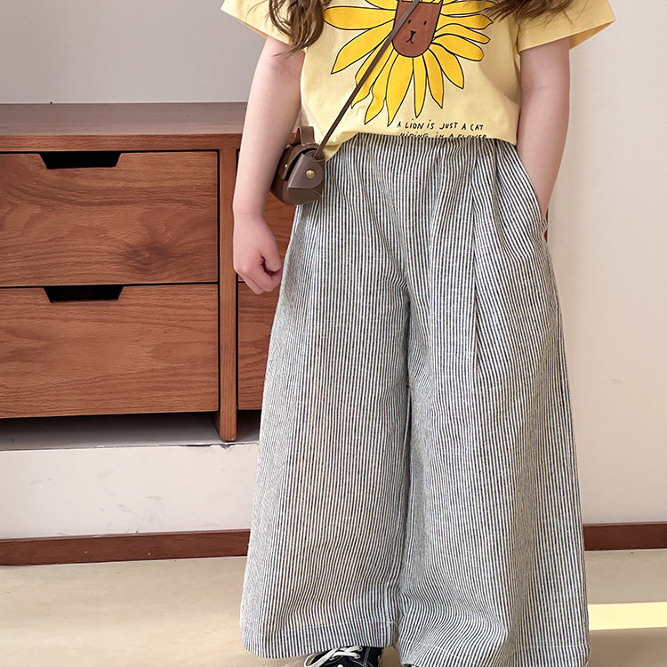 儿童宽松直筒裤2025夏季新品