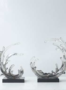 风生水起摆件轻奢高档客厅高端大气上档次办公室电视柜酒柜装饰品