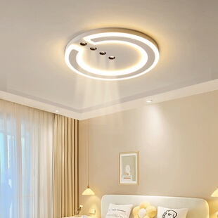 led简约现代客厅主灯卧室吸顶灯创意圆形餐厅房间灯书房中山灯具