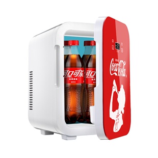 可口可乐车载冰箱迷你小冰箱一人车家两用小型冷藏宿舍冰箱礼品