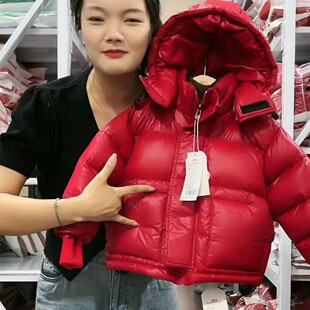 儿童红色羽绒服冬季加厚新款男童女童宝宝白鸭绒免洗