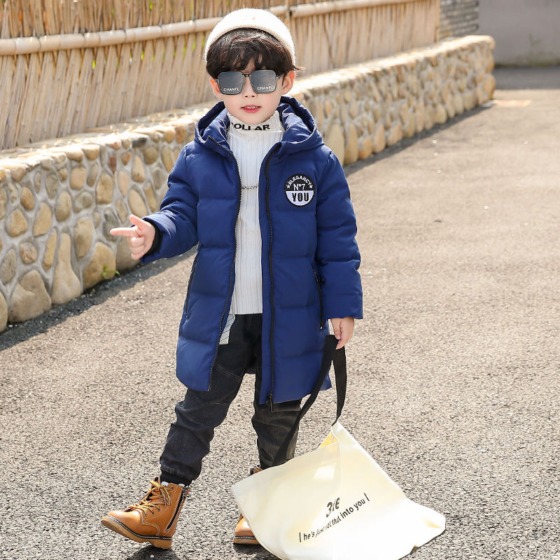 儿童羽绒服中长款加厚保