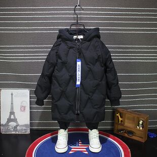 男童冬装儿童冬季中长款羽绒棉外套中小冬天童棉袄宝宝棉衣棉服