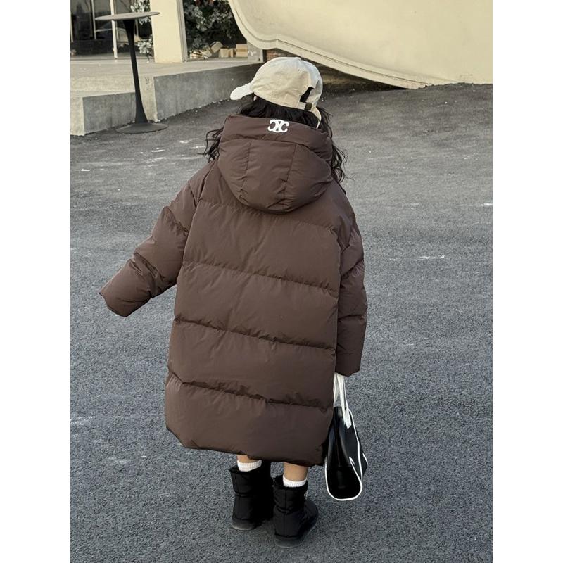 韩国童装儿童羽绒服中长款过膝加厚冬装男童女童宝宝学生洋气外套