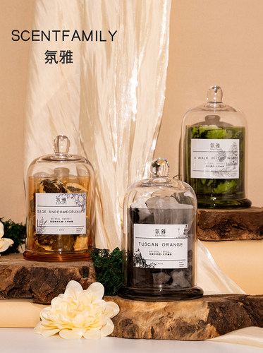lulu同款香薰扩香石能量晶石礼盒家用室内持久无火熏香香氛摆件