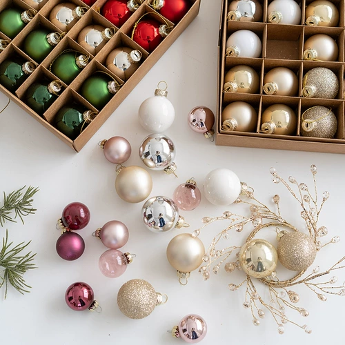 Рождественский декоративный стеклянный рождественский шар, шар особой формы, маленький шар, елочный шар, елочный пакет, реквизит для фотографий