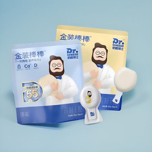 奶酪博士水果金装奶酪棒早餐原味儿童钙健康营养即食干酪90g2支装