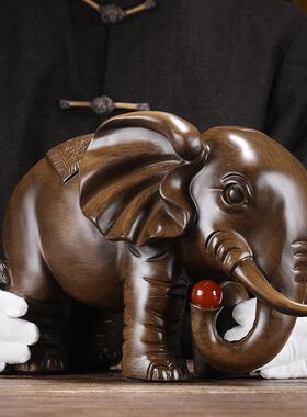 精工大象摆件招财象一对新房入伙宅酒柜装饰品客厅电视柜小工艺品