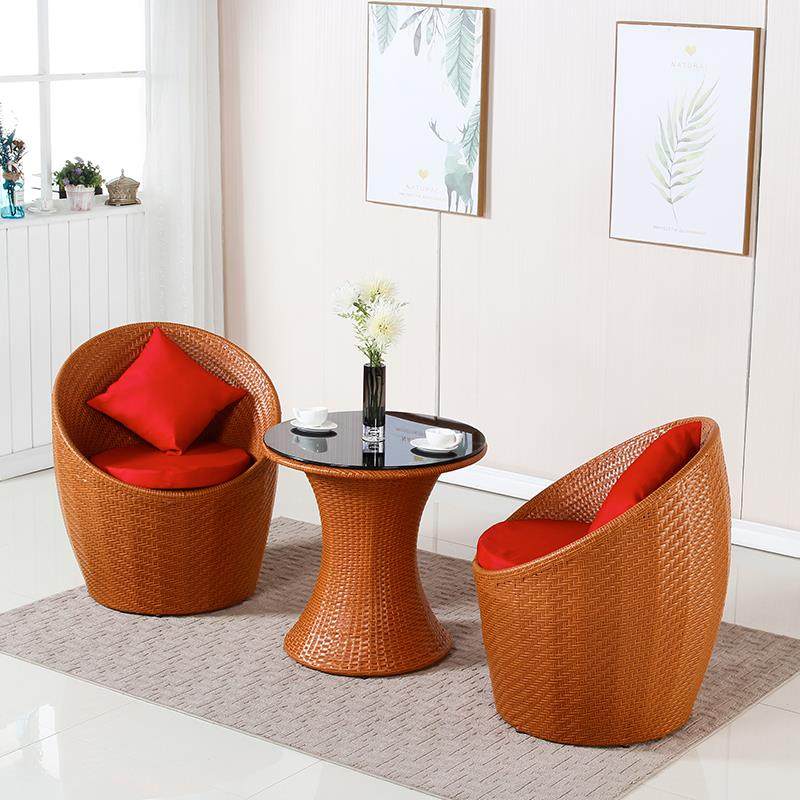 靠背恰谈椅藤编桌椅家用室内阳台懒人椅子三件套茶几简约现代休闲,商业/办公家具,商用藤编家具,淘宝优惠券,粉丝福利购,淘宝优惠卷