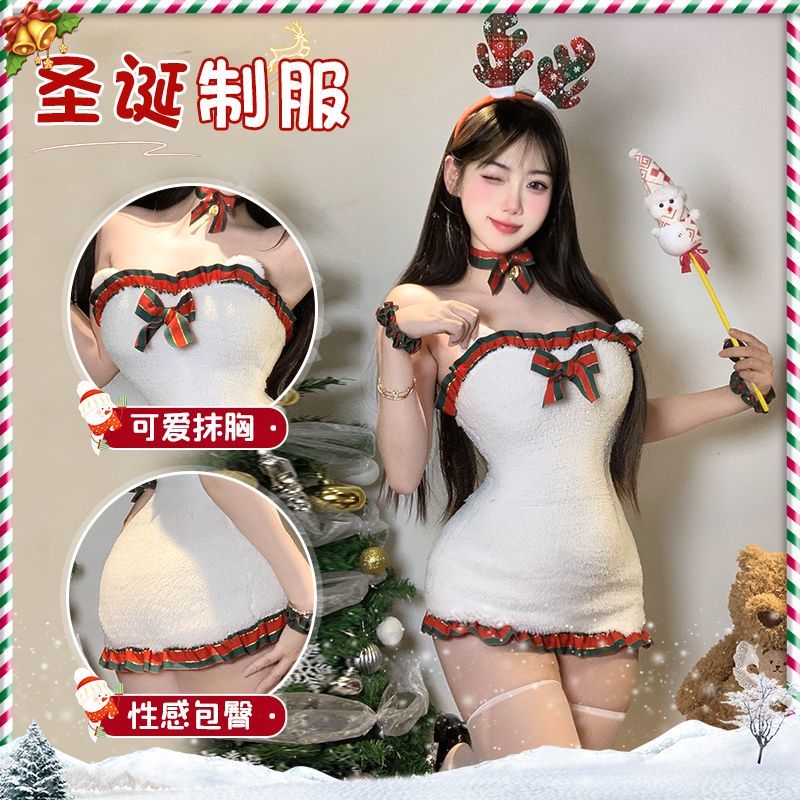 圣诞战袍纯欲风圣诞主题主播衣服