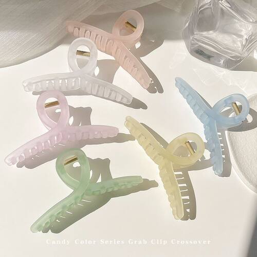 百搭大号发量多抓夹女夏季发抓夹子鲨鱼夹可爱发卡后脑勺发夹果冻