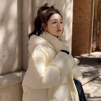 韩系爆款冬季2025 新款设计感羽绒棉服短款女宽松小个子棉衣外套