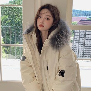 派克服女加厚外套冬季 羽绒棉服高密防风工装 棉衣 北岛日记 Hhyii