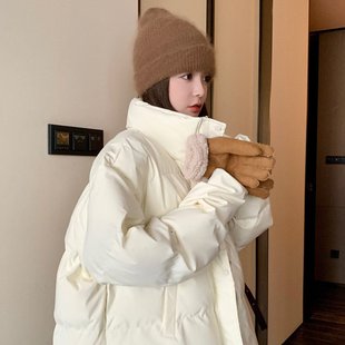 棉衣棉袄 2025韩系高级感超好看小个子短款 白色羽绒棉服女冬季 新款