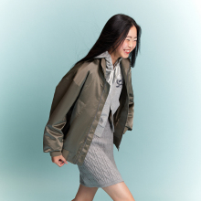 MLMR2025年新款开春慵懒风外套情侣男女款夹克黑色洋气薄款