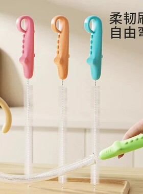 杯盖吸管清洁刷神器刷大孔刷刷喝水刷洗子藕婴儿宝宝儿童壶嘴吸管